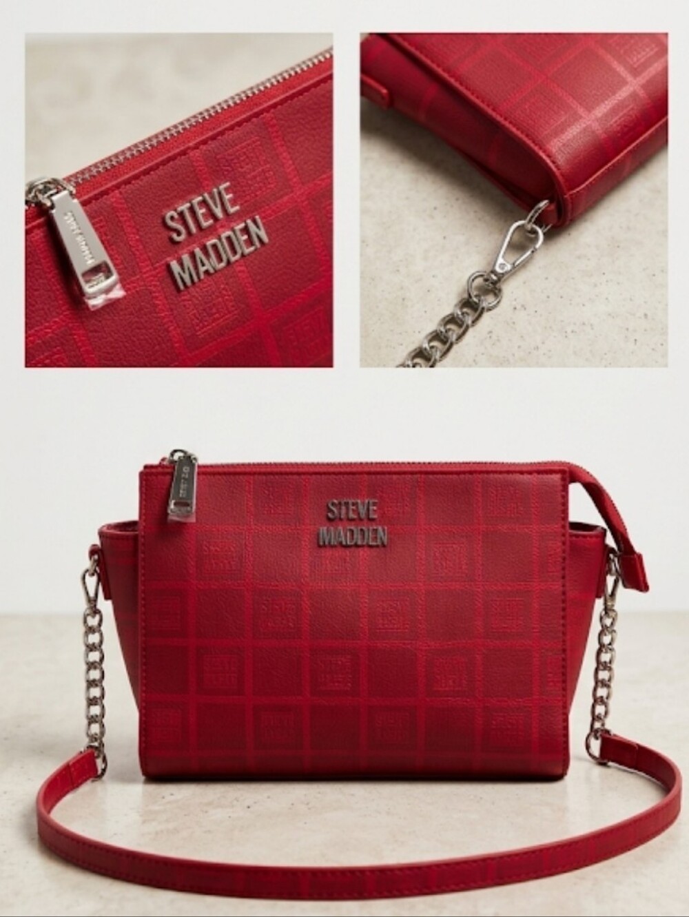 Steve Madden Hot Pink/Red Crossbody Bag